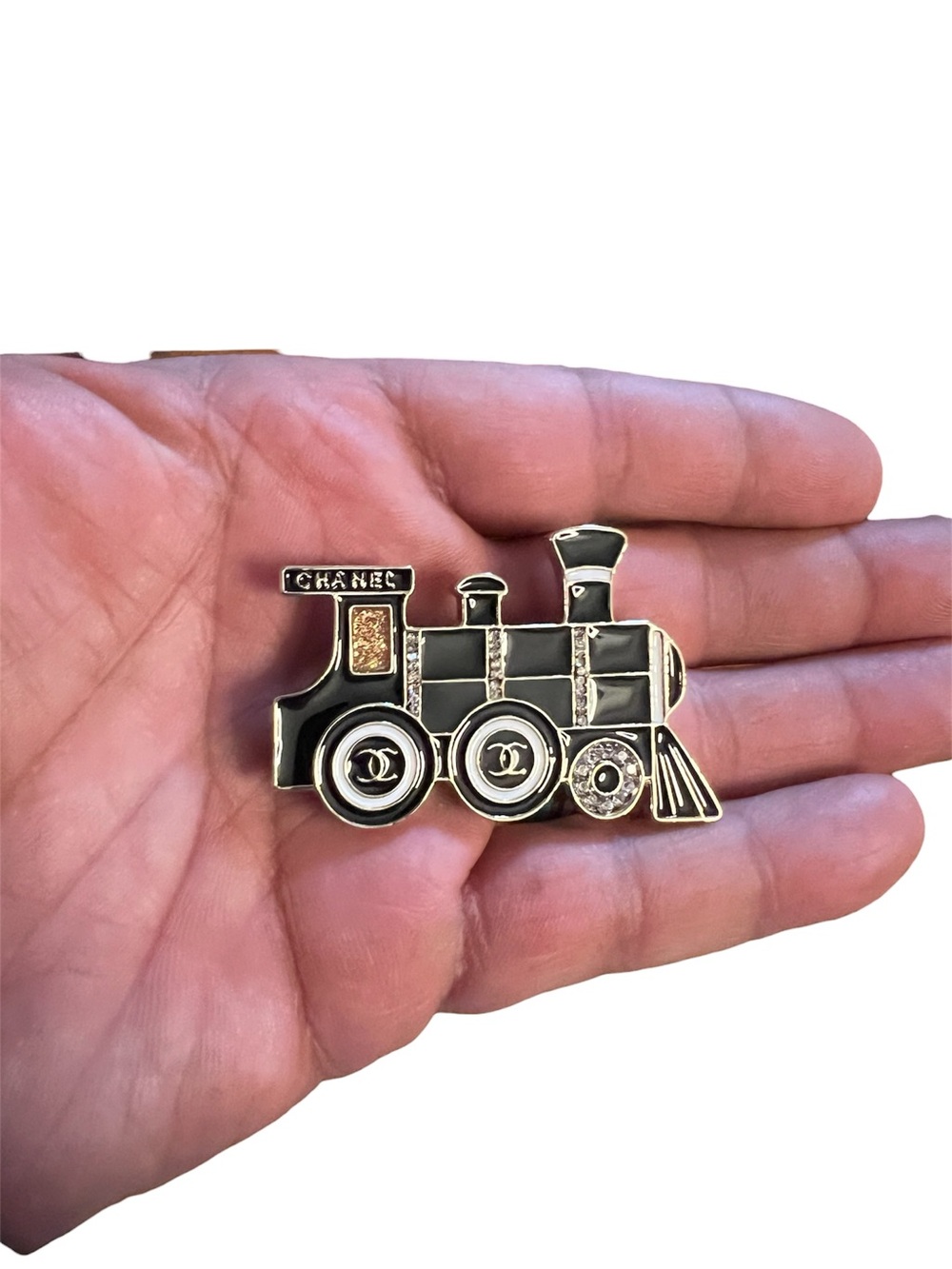 ChaneI Locomotive/Train Brooch Limited Edition